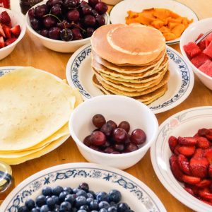 Petit-déjeuner pancakes livré